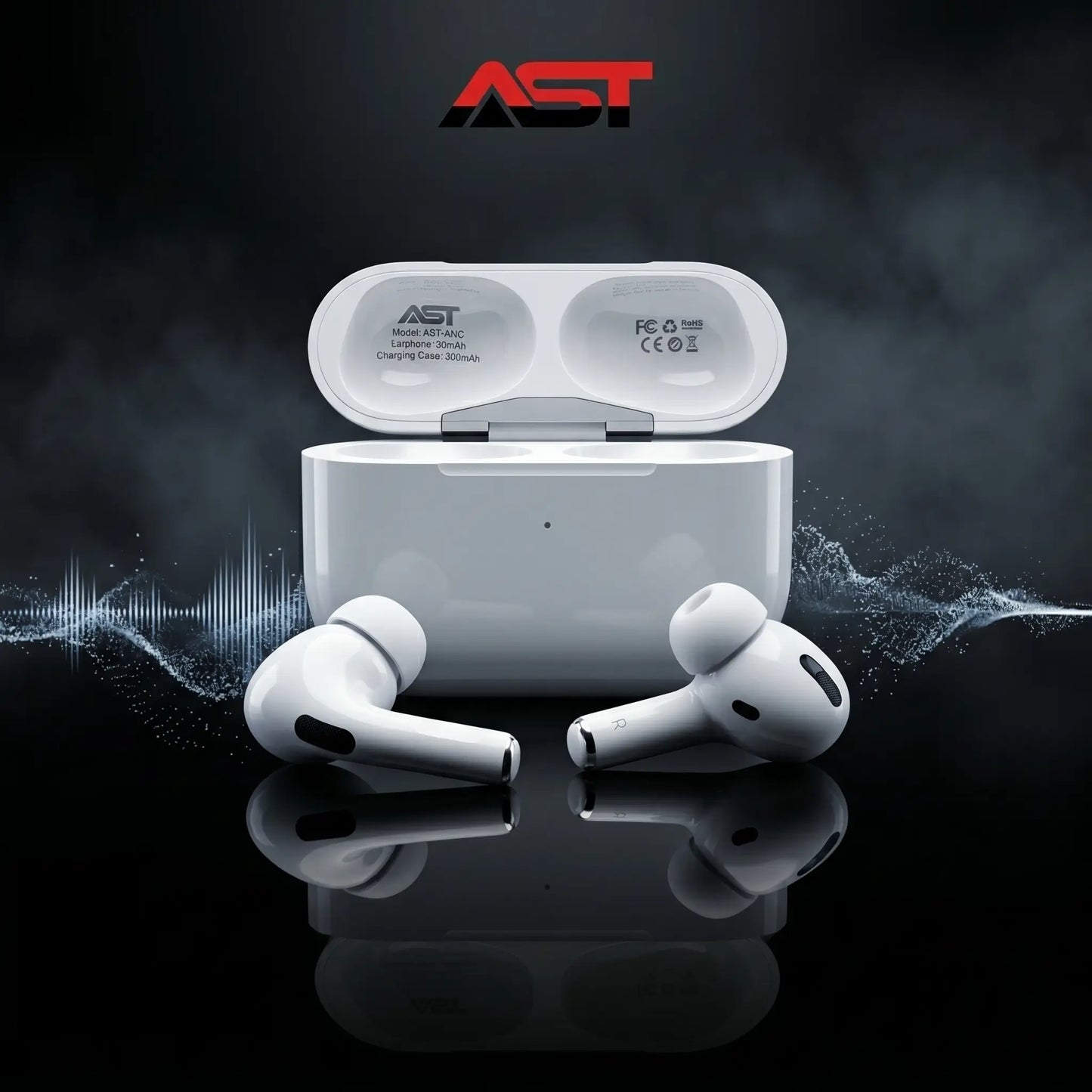 AST Buds ANC Wireless Earbuds | Noise Cancelling, Gaming Mode, Dual Mic | 1 Year Warranty