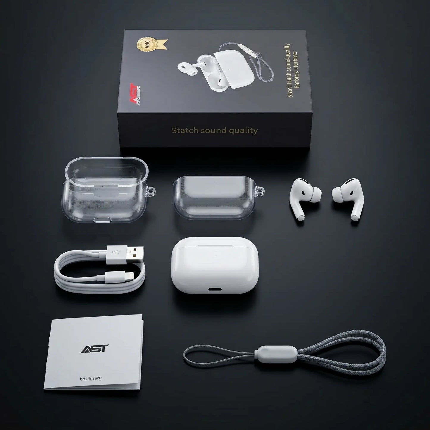 AST Buds ANC Wireless Earbuds | Noise Cancelling, Gaming Mode, Dual Mic | 1 Year Warranty