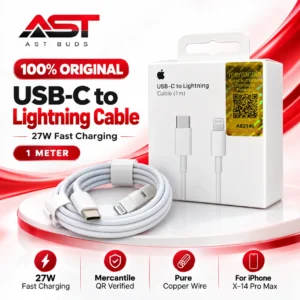 Original USB-C to Lightning cable 27W Pakistan iPhone X 14