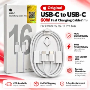 Original USB-C to USB-C Cable 60W fast charging cable iPhone 15 16 17